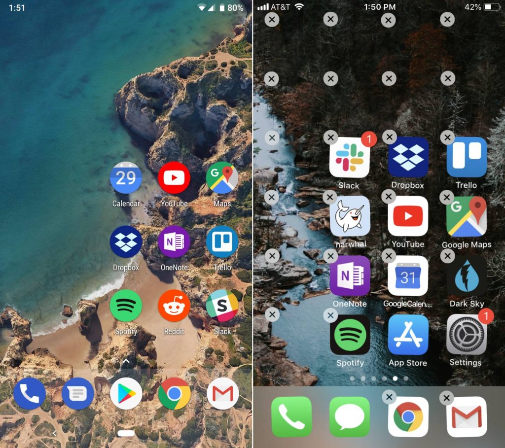 An iPhone with invisible Makeovr apps.