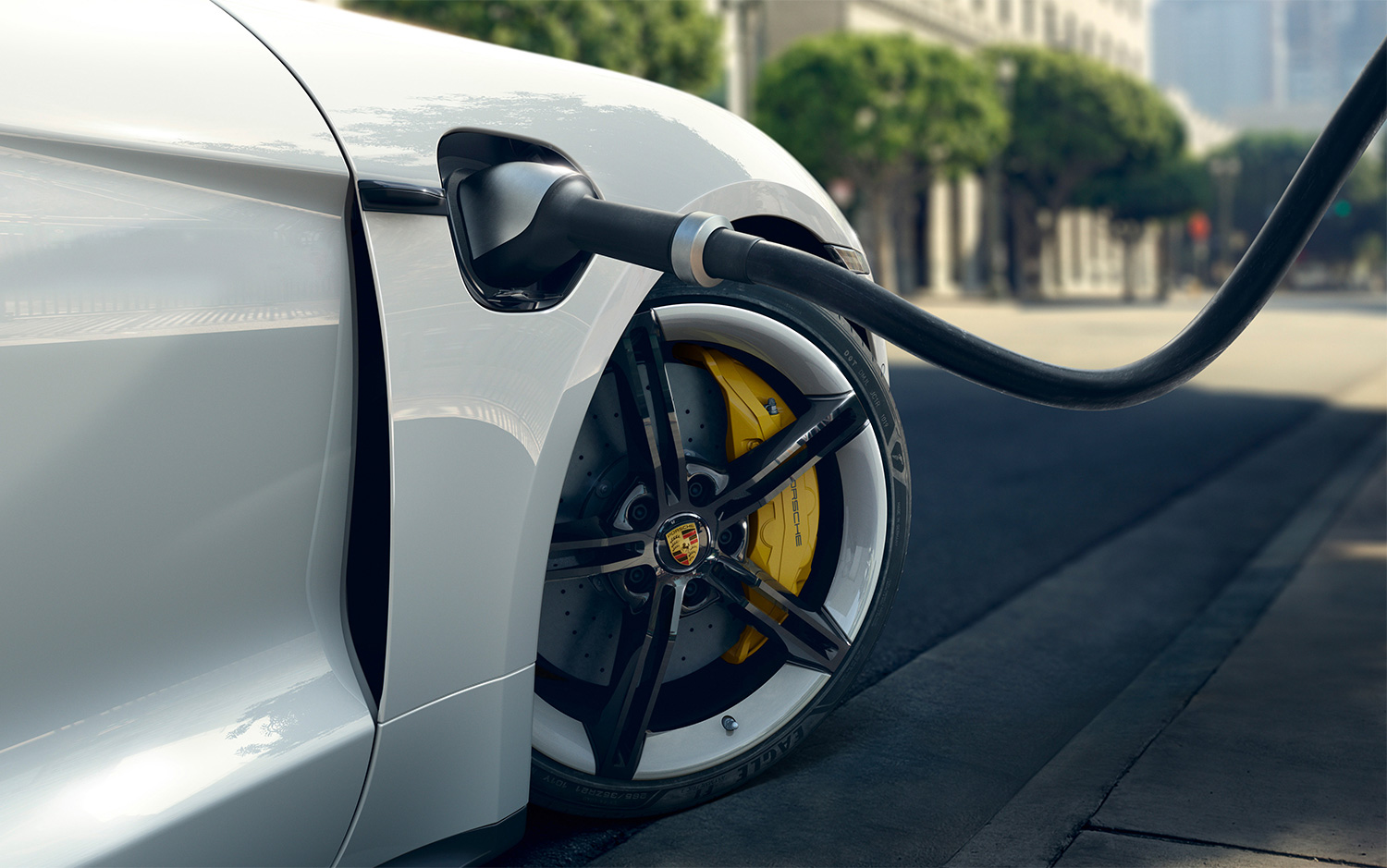 Taycan by Porsche charging