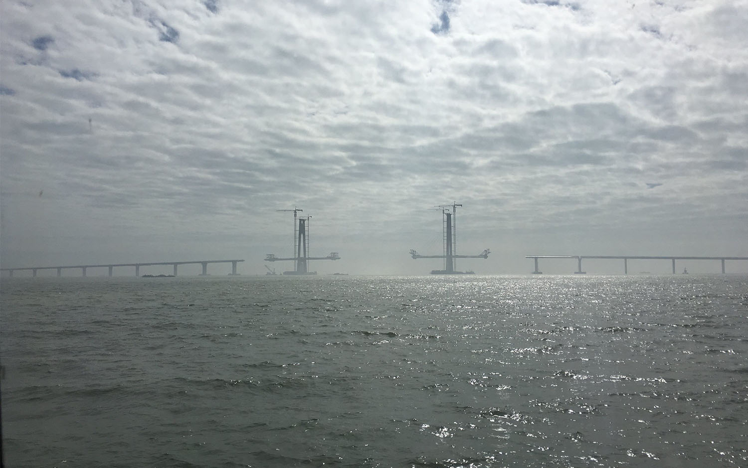Hong Kong-Zhuhai-Macau Bridge Construction