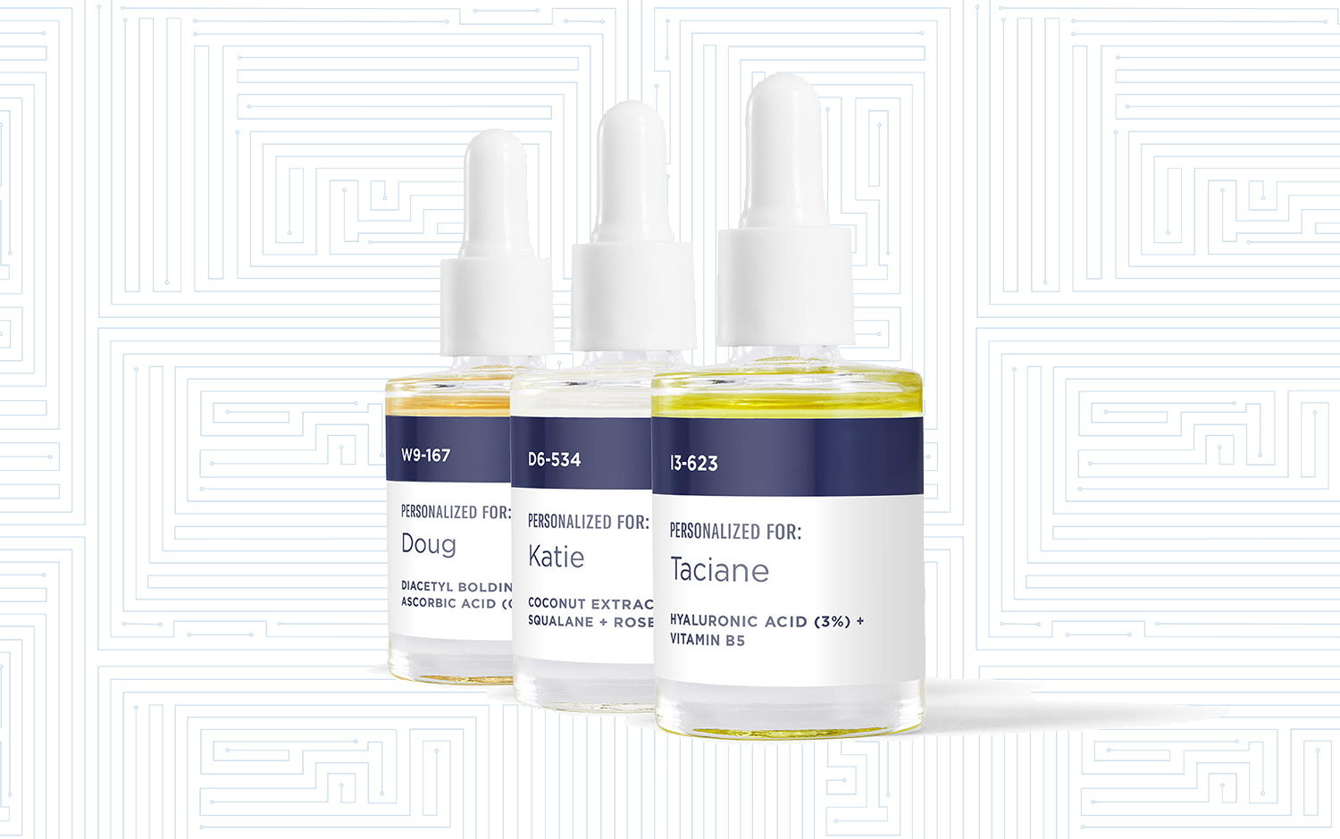 Custom Skin Health System Serum Bottles by Atolla