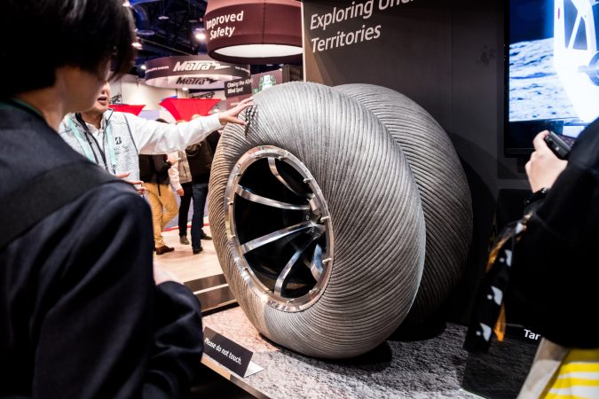 These lunar rover tires mimic camel hooves for maximum traction on the moon
