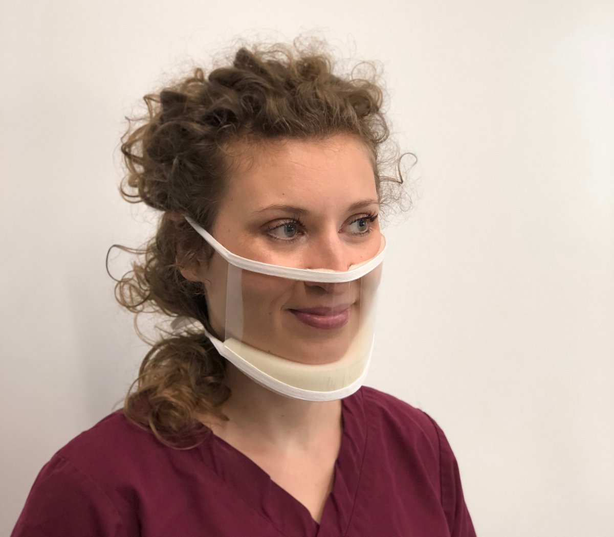 Mask Clear Note Clear masks help the hard of hearing, but they could benefit everybody