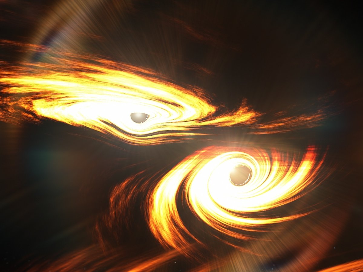 These black holes collided so hard they made space-time jiggle