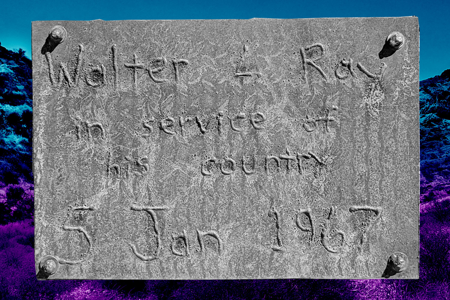 Walter Ray crash plaque