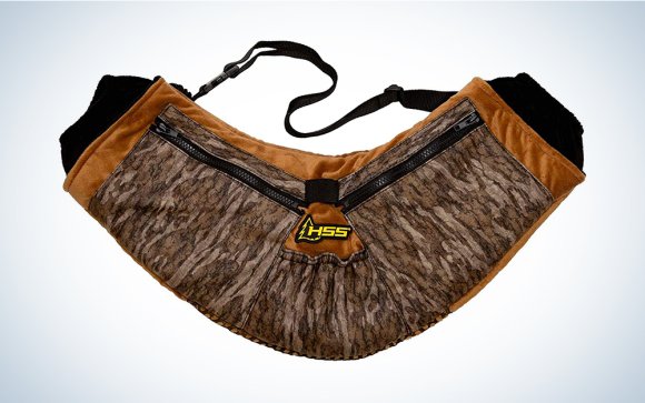 A Hunter Safety System Heated Muff on a plain background