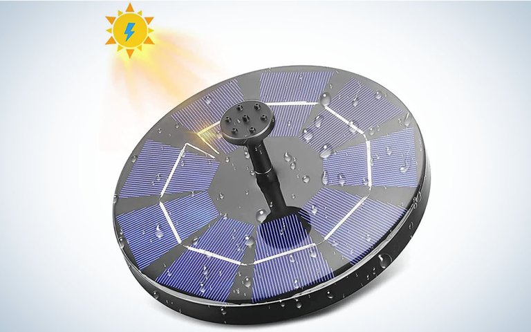 The Solar Birdbath Fountain Pump is the best high-tech birdbath