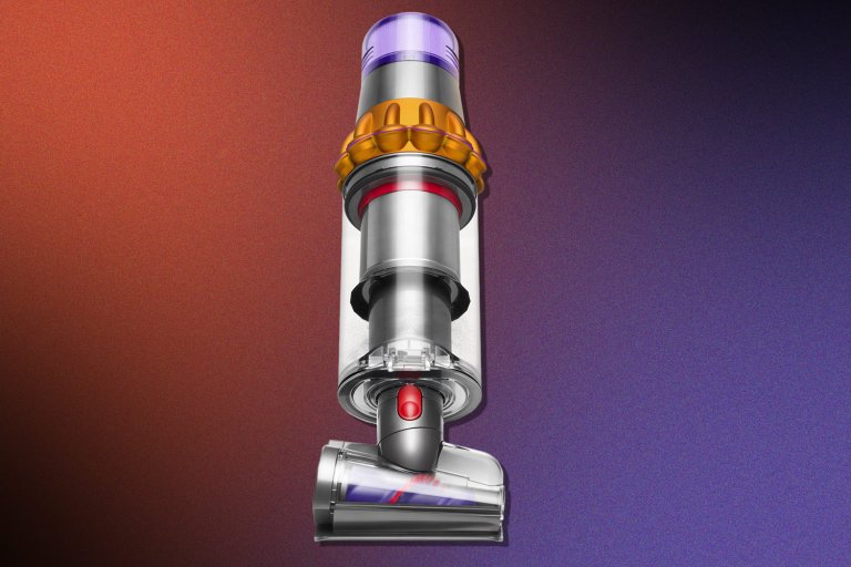 The Dyson hair screw tool attached to one of the company's cordless stick vacuums.