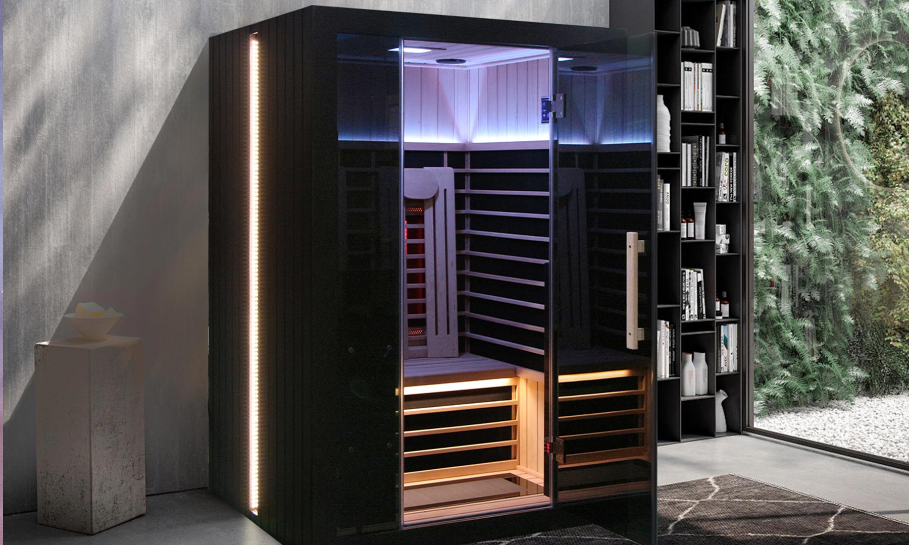 Sun Home's Eclipse Red Light & Infrared Saunas blend two popular sauna ...