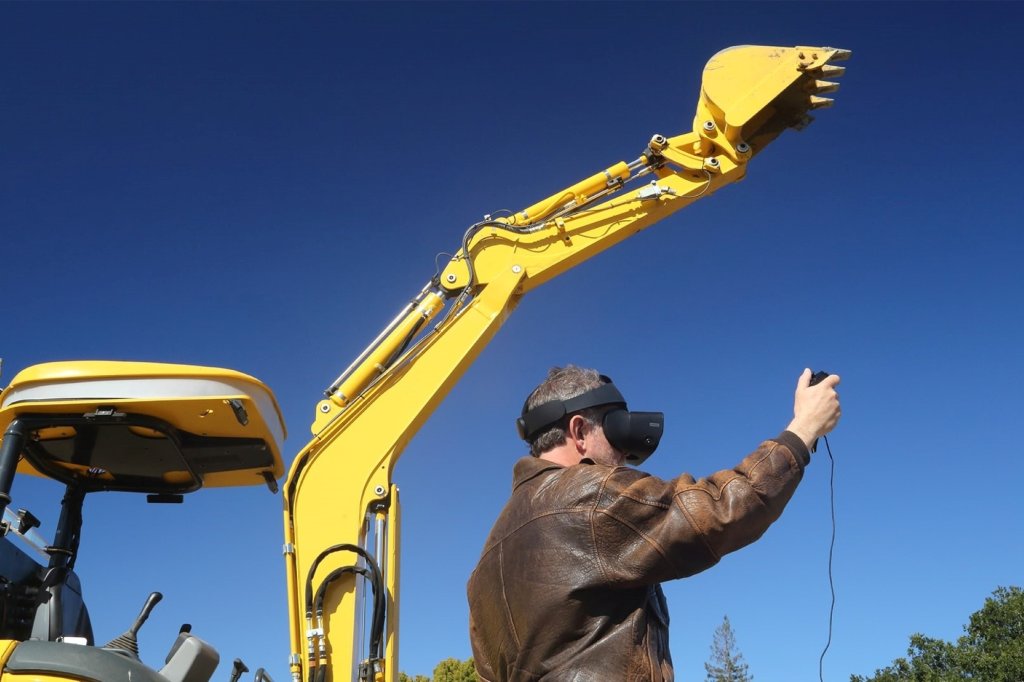 Digging Machine User Interface Robotic excavator lets users dig from a distance | Popular Science