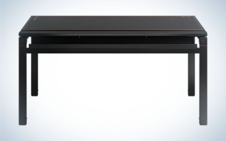 Secretlab Magnus Metal Desk is the best gaming desk for dual monitors.