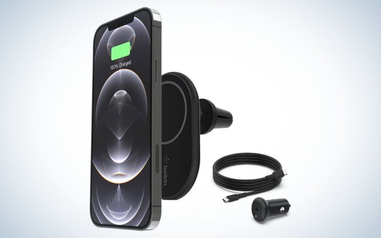 Belkin BOOST↑CHARGE Magnetic Wireless Car Charger is the best car mount.