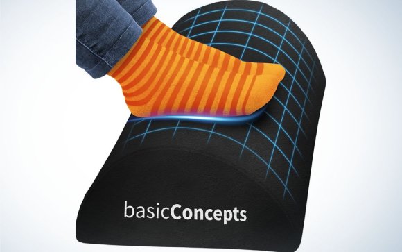 Basic Concepts Under Desk Foot Rest is the best for the budget.
