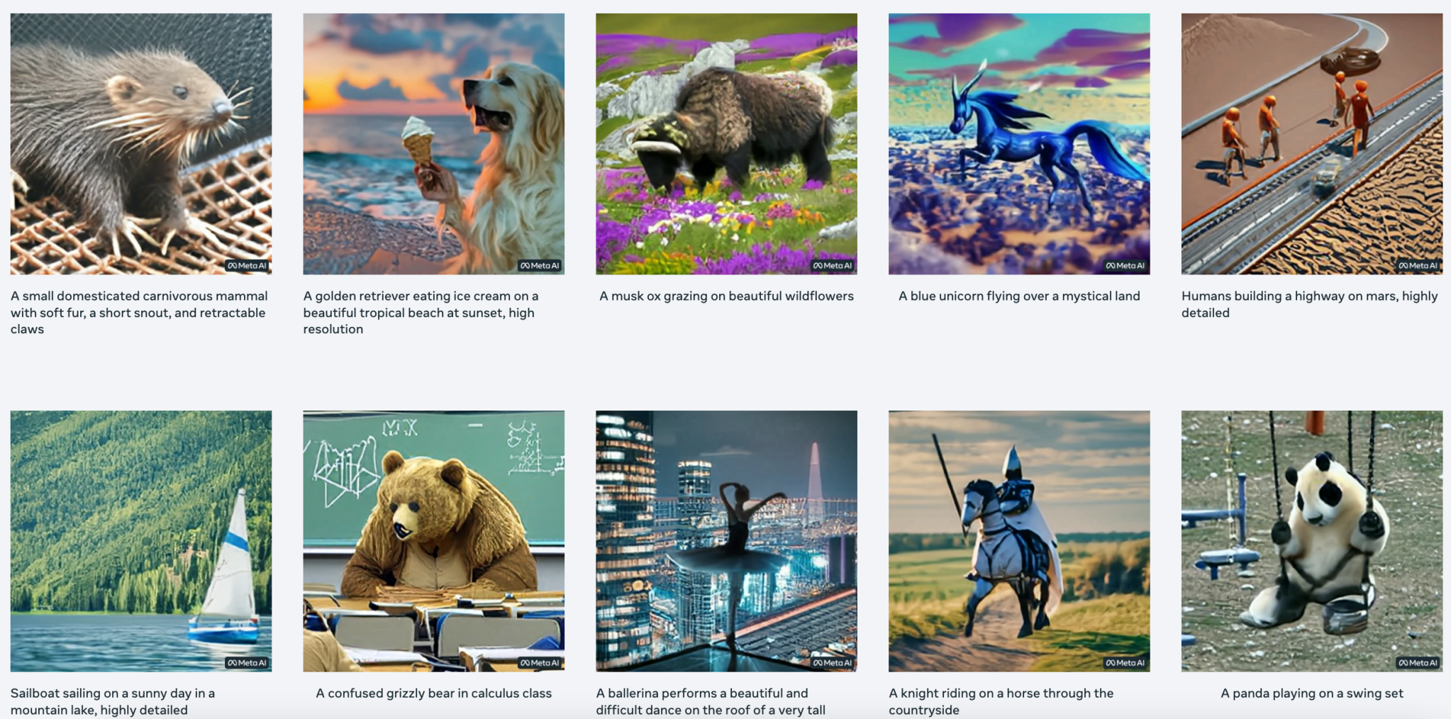 meta's AI text to video generator