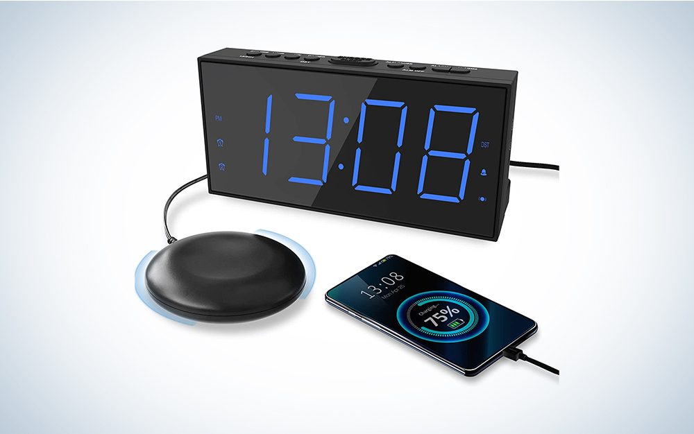 best vibrating wrist alarm clock Vibrating Clocks & Watches for the Deaf main image 1