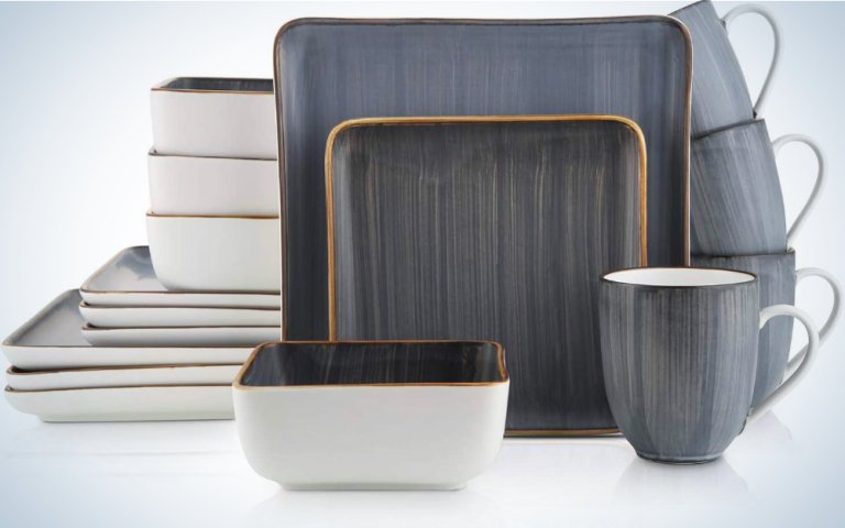 Stone Lain Porcelain 16 Piece Dinnerware Set