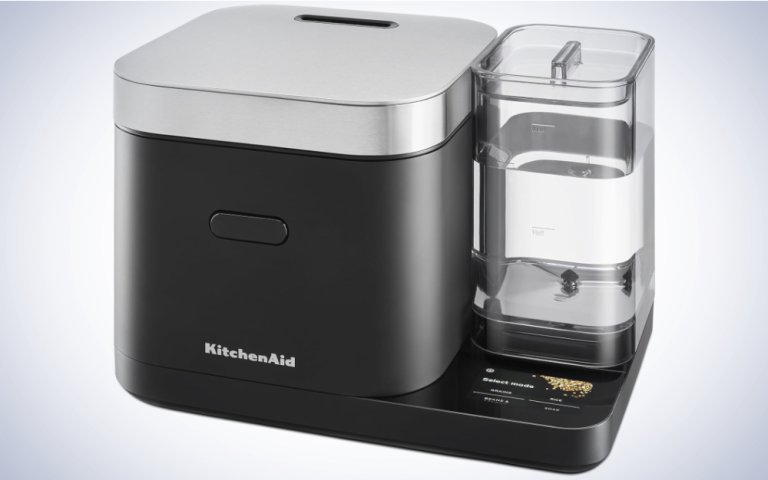 KitchenAid Grain and Rice Cooker on a plain white background.