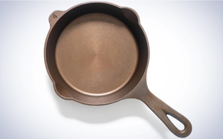 Lancaster Cast Iron No. 4 Skillet on a plain white background.