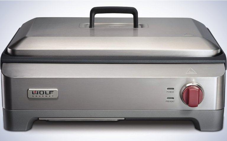 Wolf Gourmet Precision Electric Griddle on a plain white background.