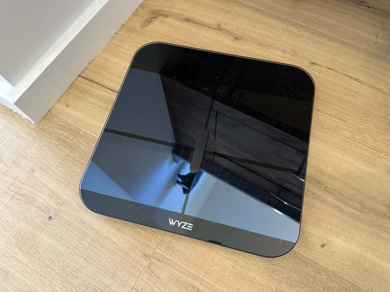 Wyze Smart Scale X on a wooden floor