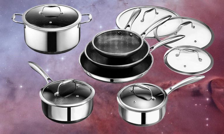 Hexclad hybrid induction cookware