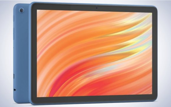 Fire Tablet 10 on a plain white background.