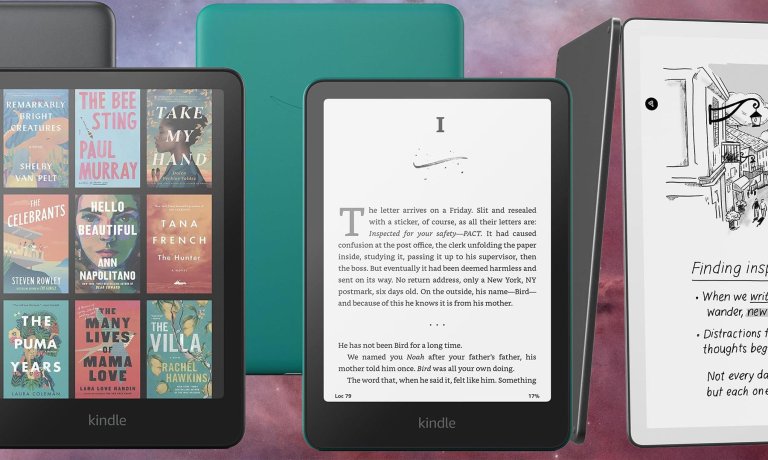 The best kindles on a space background