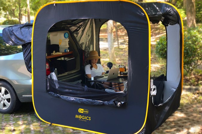 Transform your car into a cozy retreat with the CARSULE Pop-Up Cabin, now $299.97 through July 23