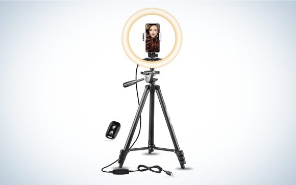 Ubeesize TR50 10 with tripod ring light