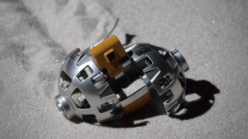 The newest moon-bound robot will roll around like a tennis ball