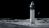 An illustration of a white Starship rocket on a gray lunar surface.