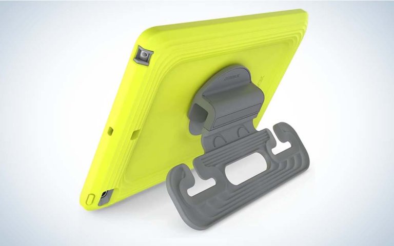 The Otterbox Kids EasyGrab Tablet Case is the best iPad case for kids.