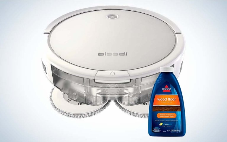 The Bissell SpinWave Hard Floor Expert Pet Robot 2-in-1 Wet Mop and Dry Robot Vacuum is the best for hardwood floors.