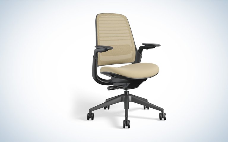 Steelcase Series 1 big and tall office chair against a white background