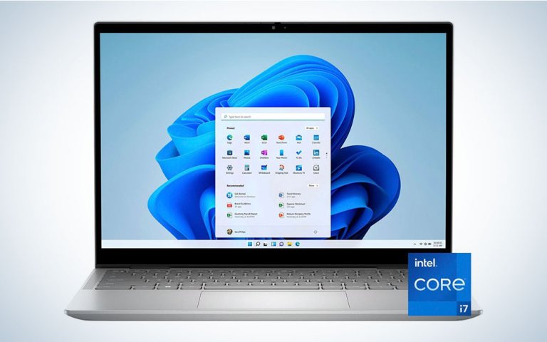 The Dell - Inspiron 14.0 2-in-1 laptop on a plain background