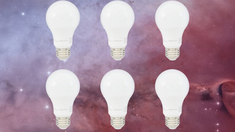 Amazon Basics A19 LED Light Bulbs, 60 Watt Equivalent