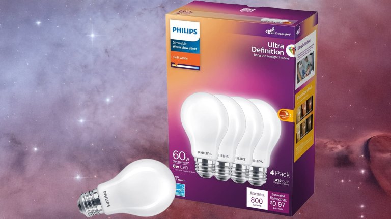 PHILIPS LED 60W A19 4-Pack Ultra Definition Soft White LED Light Bulbs
