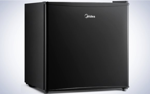 Midea WHS-65LB1 Mini Fridge on a plain white background.