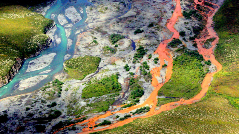 Melting permafrost could be turning Alaska’s rivers orange