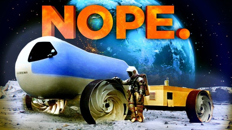 'nope' on space background