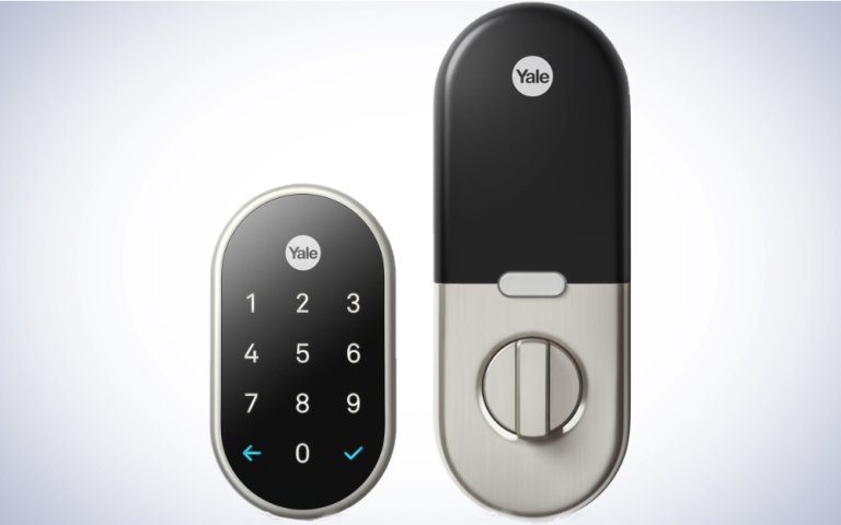 Google Nest x Yale Lock on a plain white background.