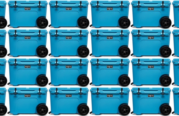 YETI Tundra Haul Portable Wheeled Cooler on a plain white background.