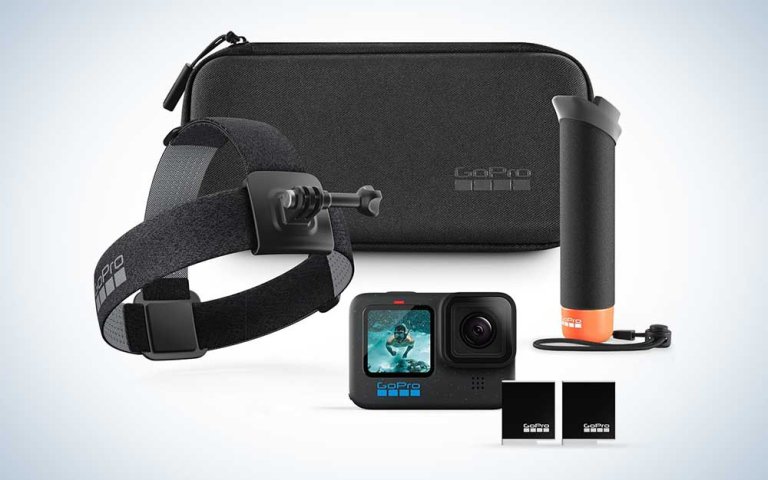 A Hero12 camera bundle on a plain background.