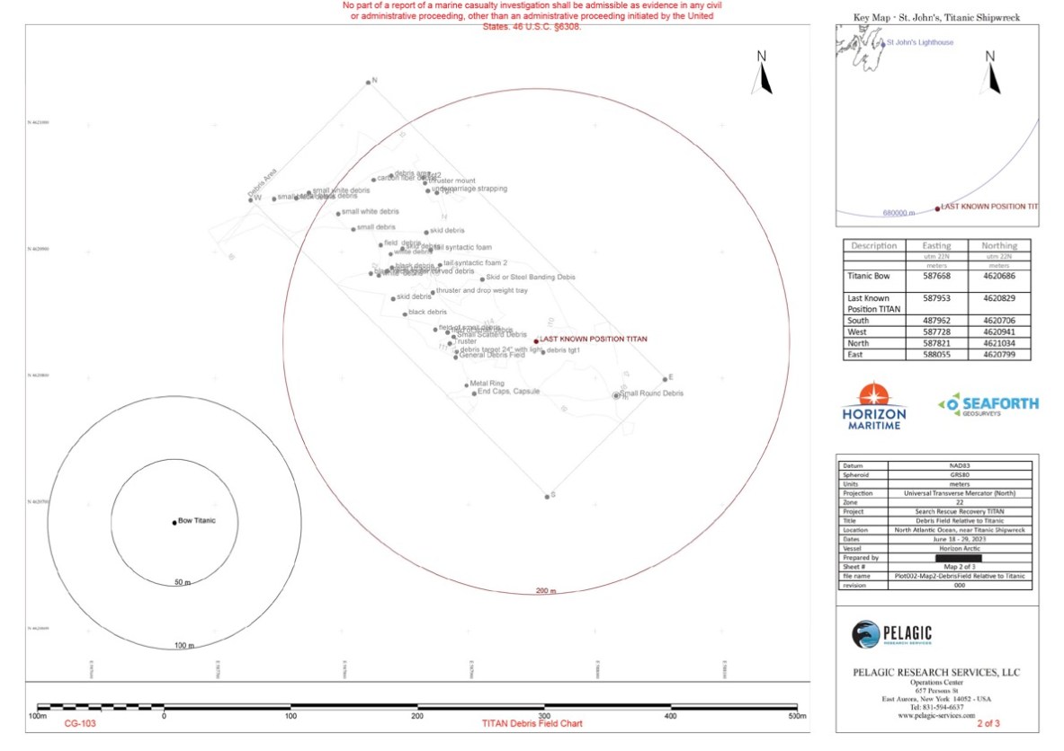 Implosion Map Example The OceanGate Titan implosion left a 30,000-square-meter debris field ...