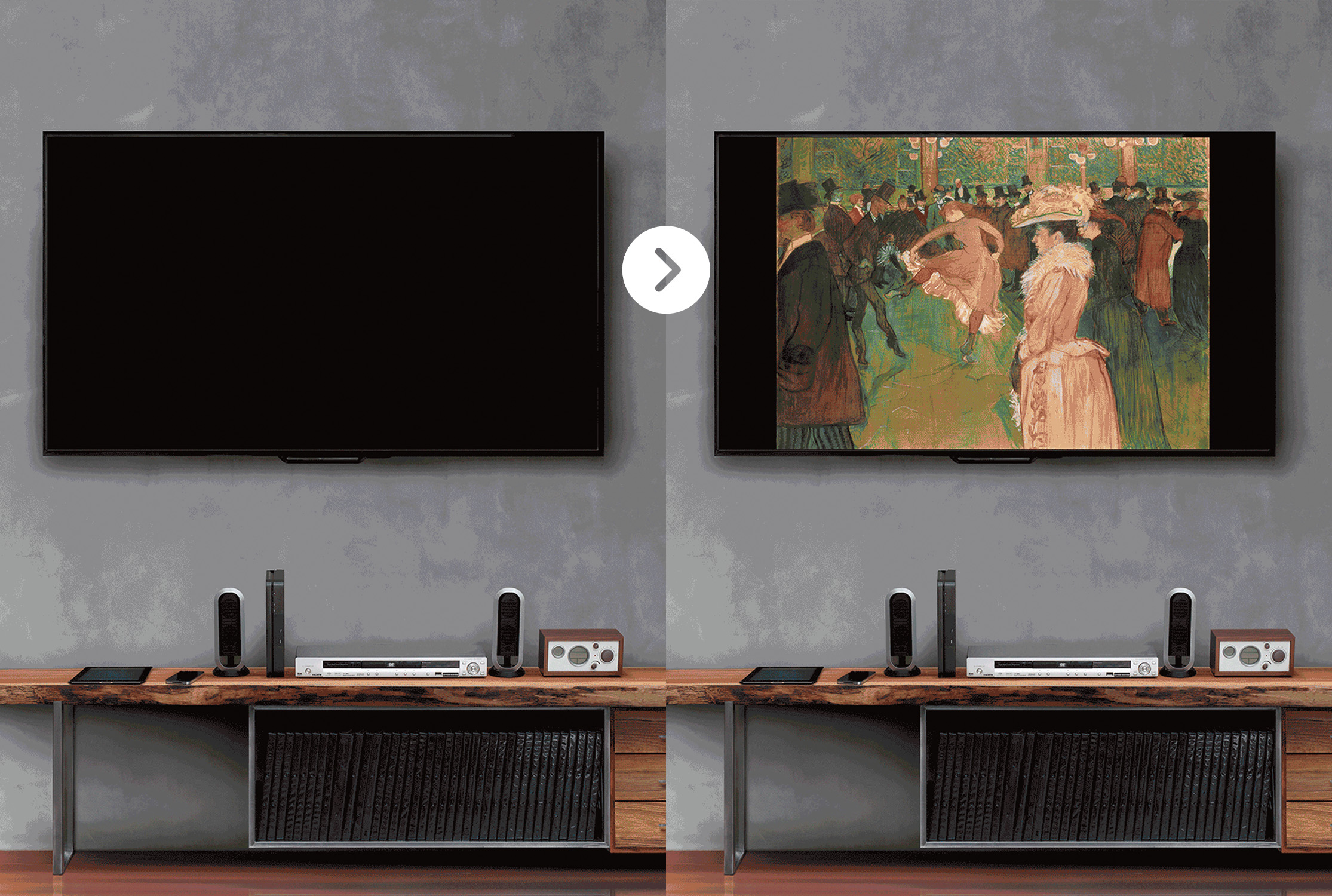This classy party upgrade turns your TV into an art gallery Popular