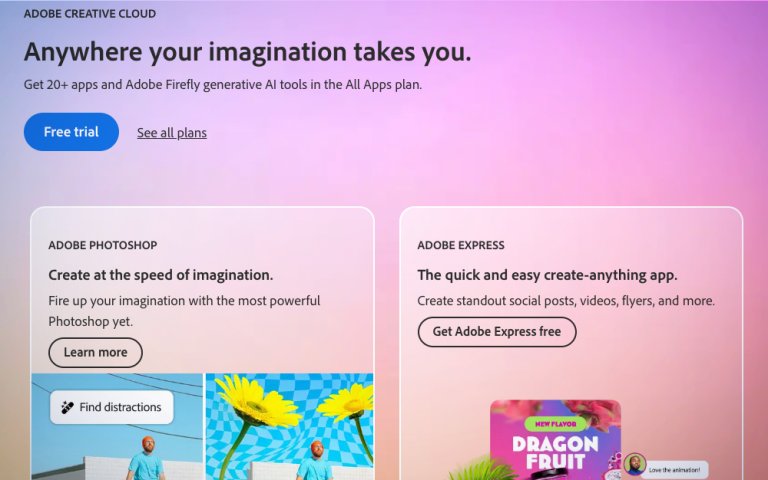 Adobe Creative Cloud on a plain white background.
