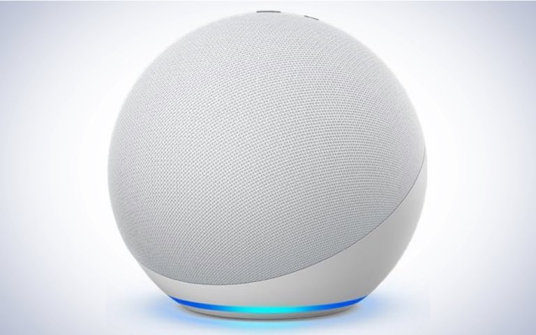 Amazon Echo on a plain white background.