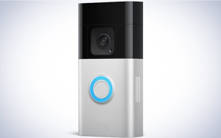 Ring Battery Doorbell Plus on a plain white background.