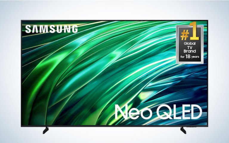 Samsung QLED QNX1D TV on a plain background
