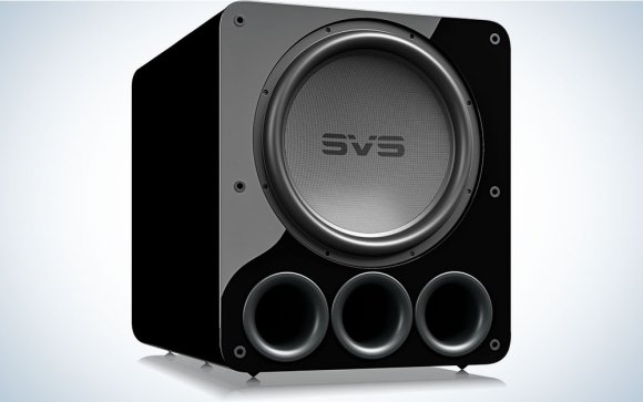 SVS subwoofer on a plain background