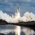 The Hubble Space Telescope launched on April 24, 1990, aboard the Space Shuttle Discovery (STS-31), and deployed into Earth orbit the following day, marking the beginning of its 35 years of exploring the cosmos.